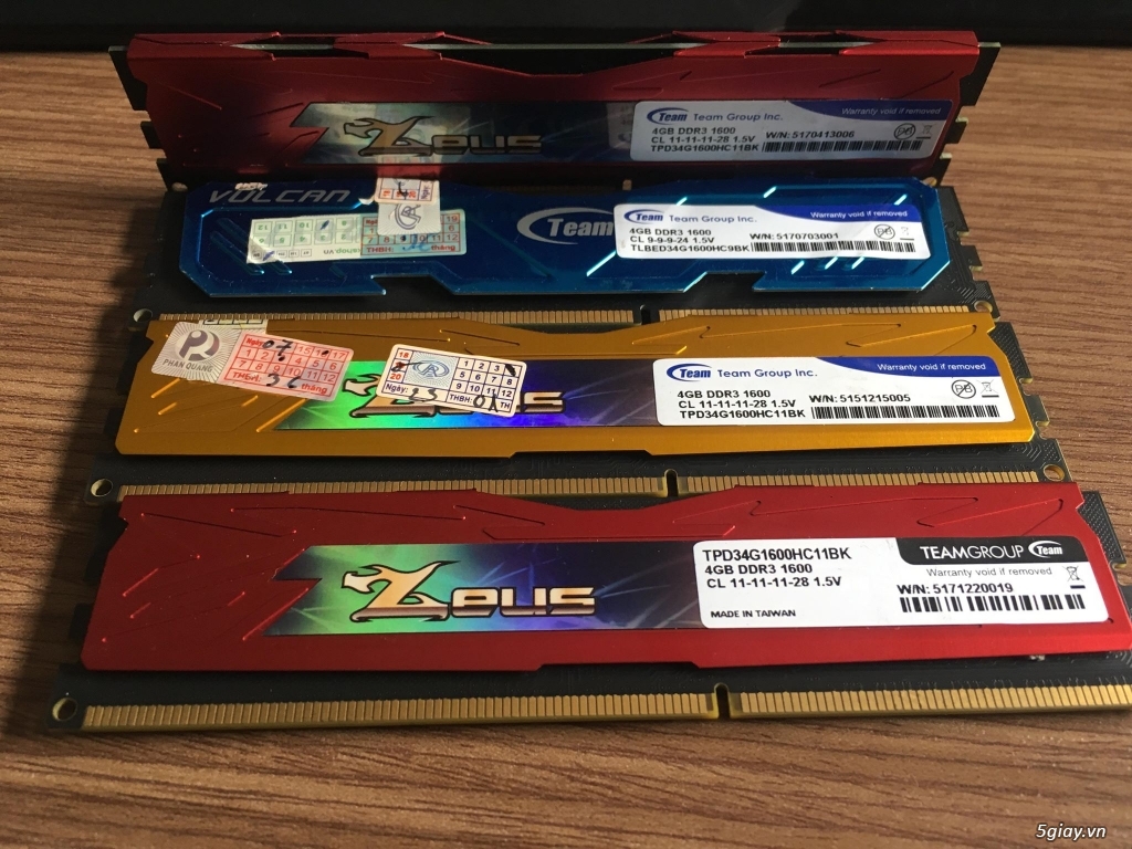 Ram máy tính DDR3 Gskill Ripjaws 4GB bus 1600 - GR4GB1600 - 3