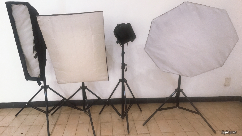 Cần bán bộ 4 đèn flash chụp studio mới 95% - 1