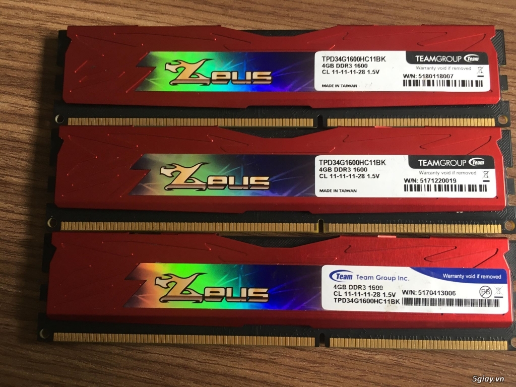 Ram máy tính DDR3 Gskill Ripjaws 4GB bus 1600 - GR4GB1600 - 2