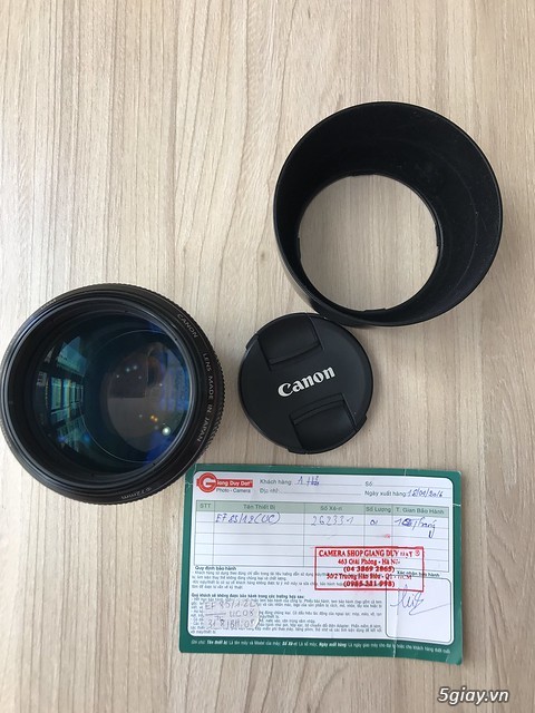 Cần bán : ống kinh Canon 85 1.2L mark II code UC - 3