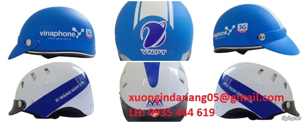 Sản xuất mũ bảo hiểm giá rẻ, in logo theo yêu cầu tại Thừa Thiên Huế