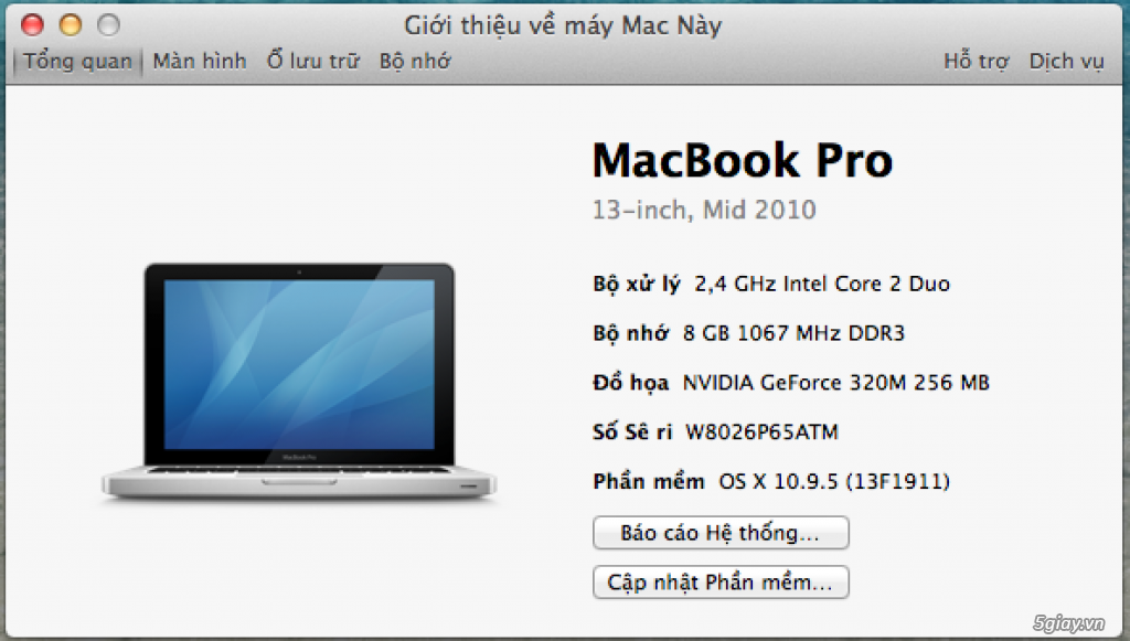Cần bán Macbook pro MC374 mid 2010