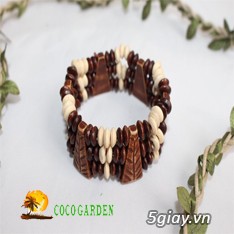 Vòng tay bằng gỗ dừa - thời trang từ dừa