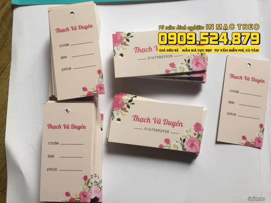 Tag giá quá xá đẹp - In tag quần áo giá gốc tại xưởng Siêu In Ấn - 6