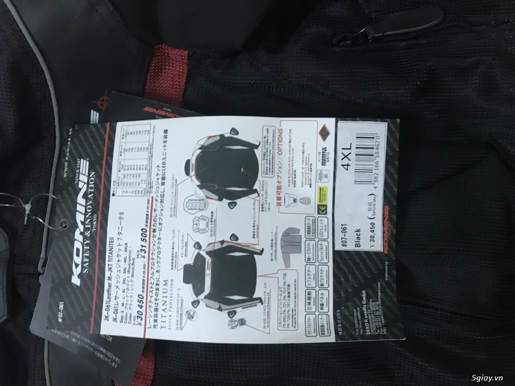 Thanh lý áo giáp moto KOMINE JK-061/JK-021 - 3