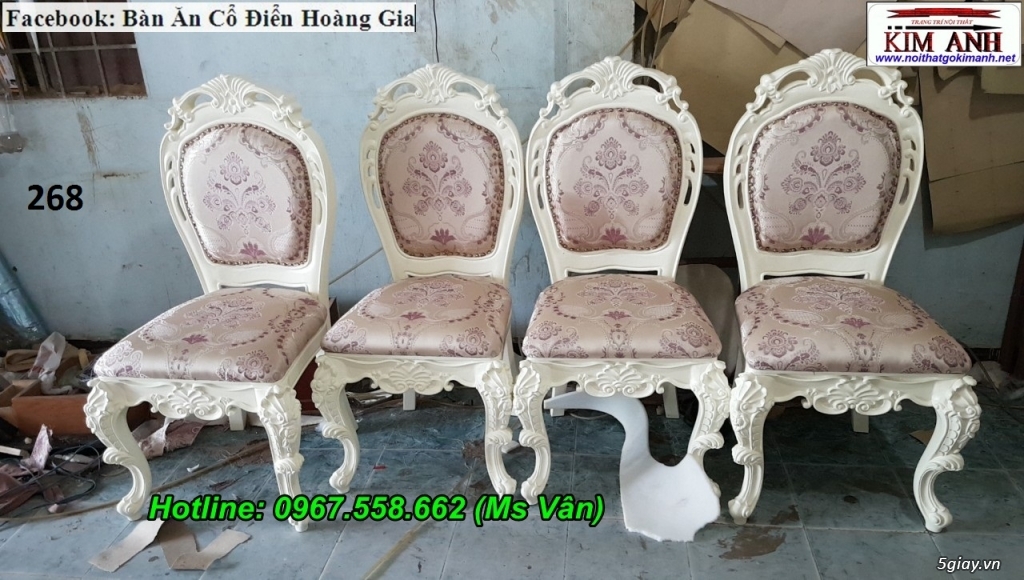 Xưởng sản xuất và bán trực tiếp bộ bàn ghế ăn tân cổ điển đẹp giá rẻ - 40