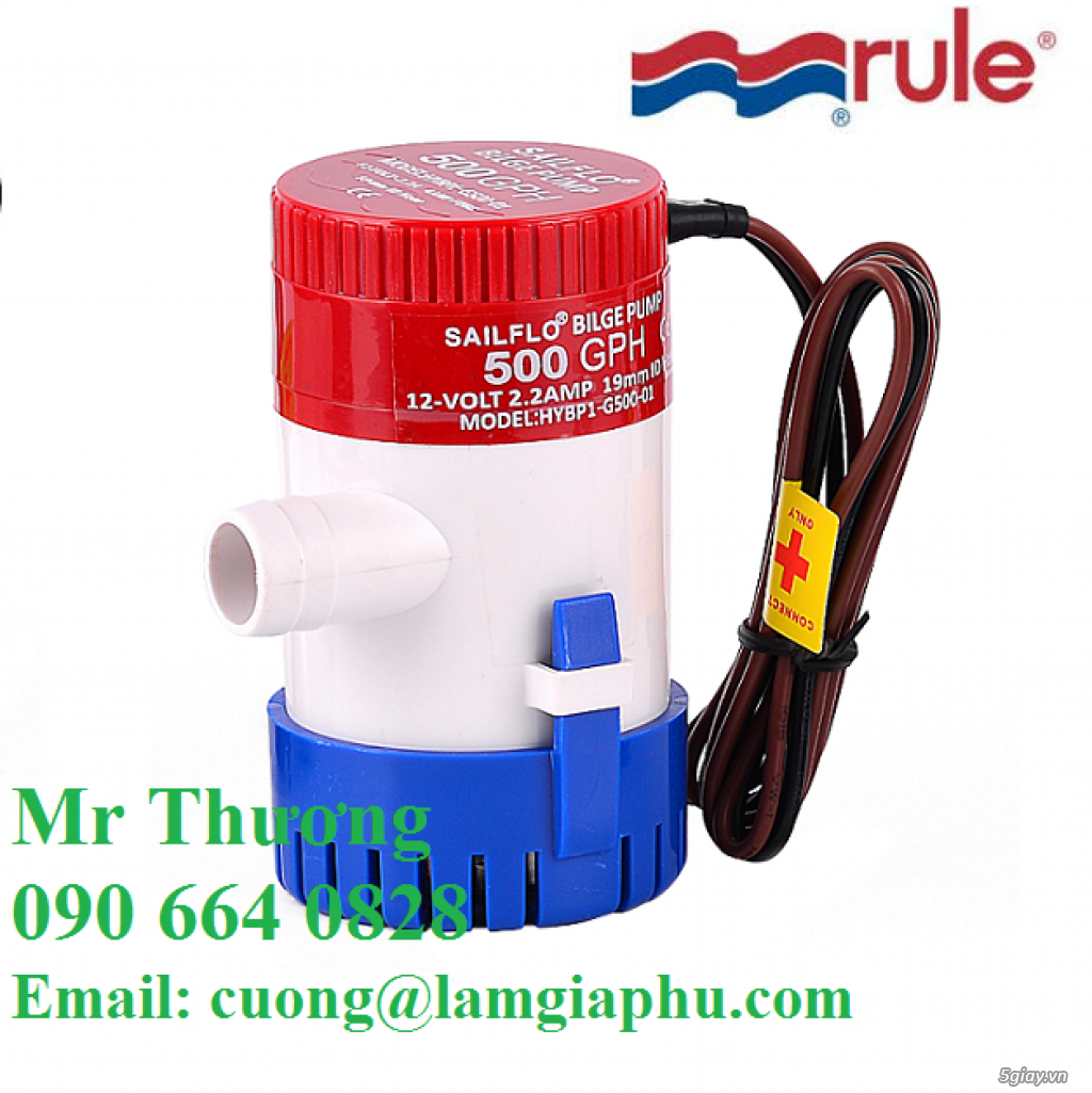 sản phẩm bơm RULE, bơm điện chìm. - 4