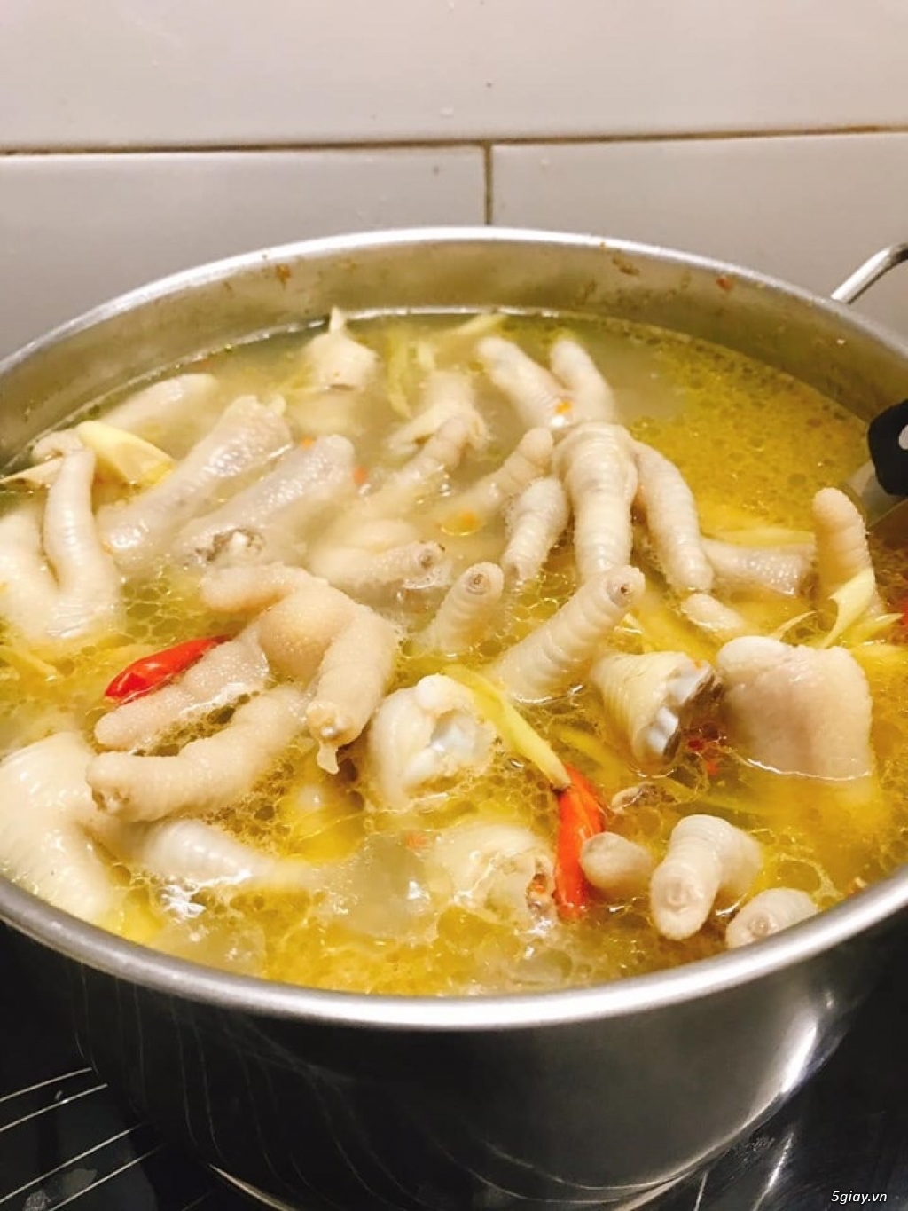 Chân gà lắc xoài non - Chân gà hầm xả - Muối tiêu rang - 3