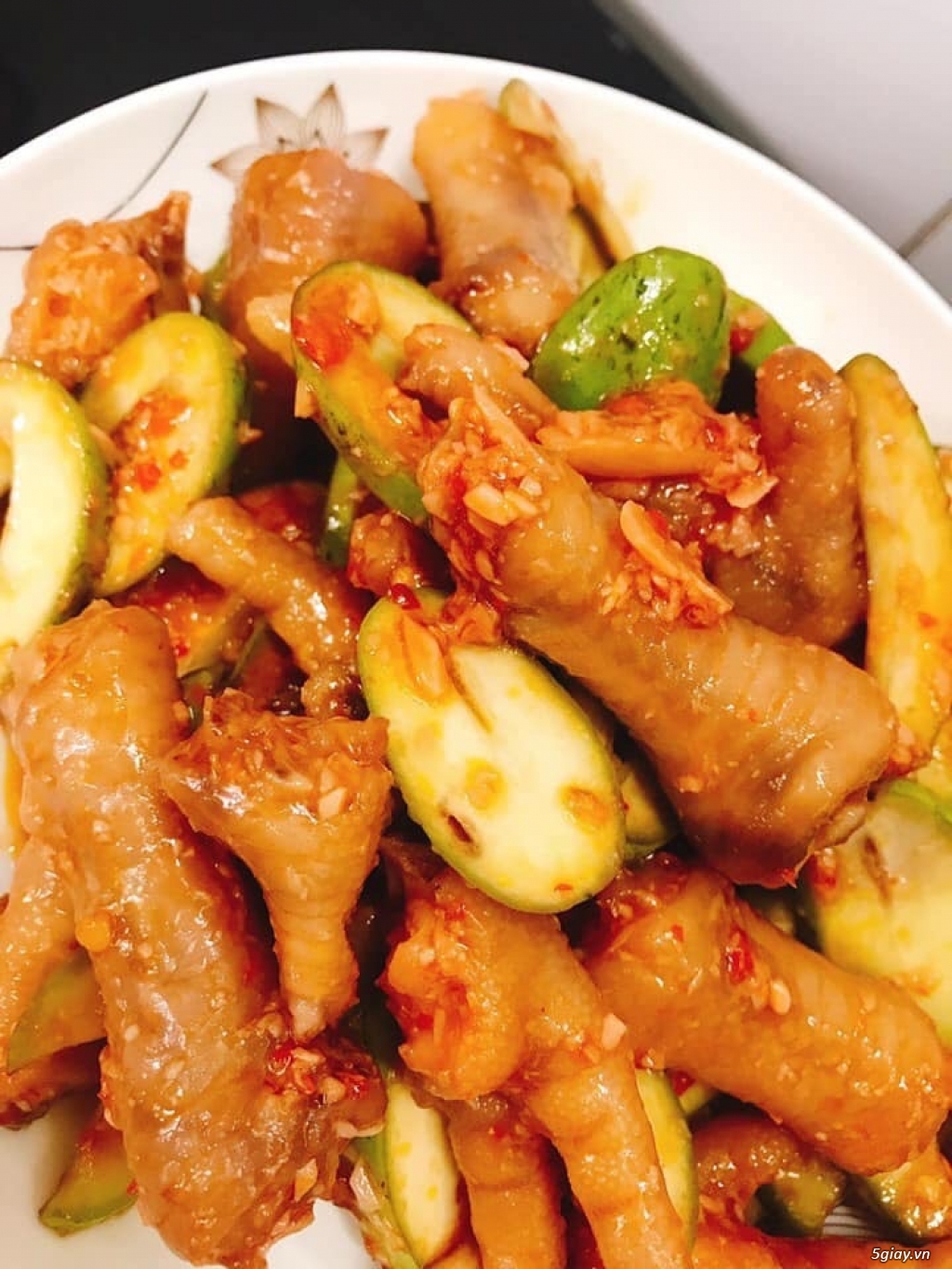Chân gà lắc xoài non - Chân gà hầm xả - Muối tiêu rang - 2