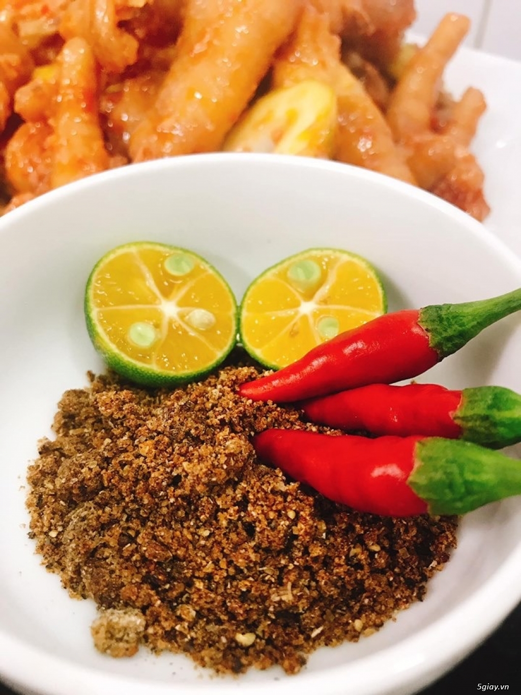 Chân gà lắc xoài non - Chân gà hầm xả - Muối tiêu rang - 9