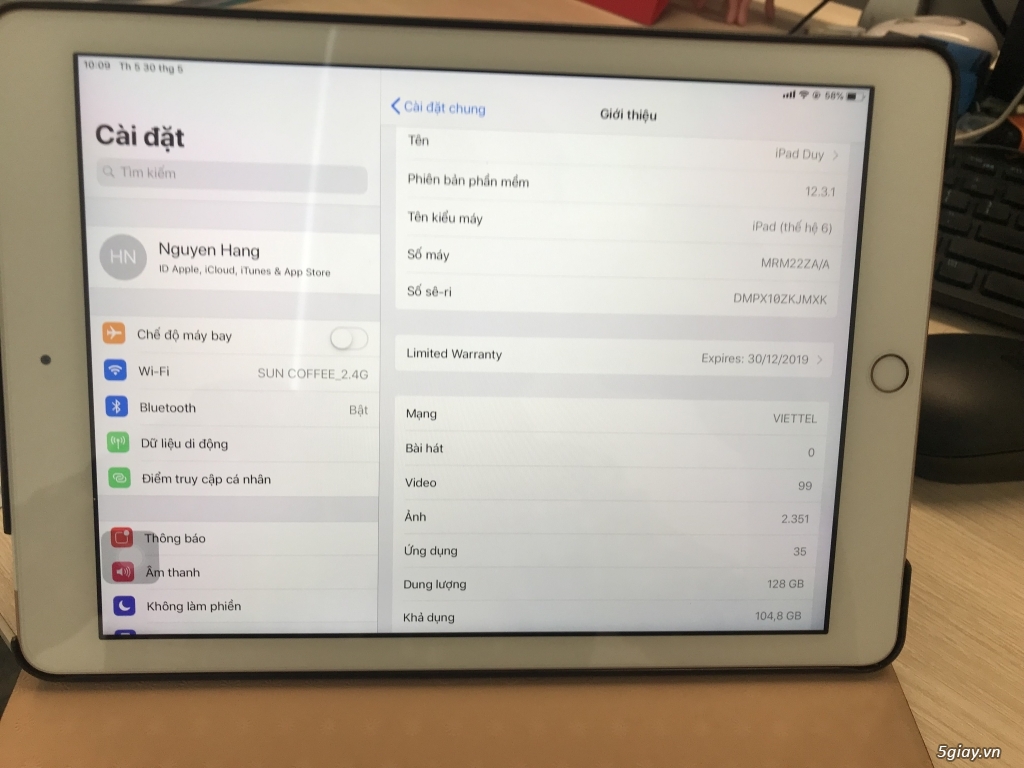 Ipad 2018 gen 6 chính hãng fullbox 99% tặng sim và bao da - 4