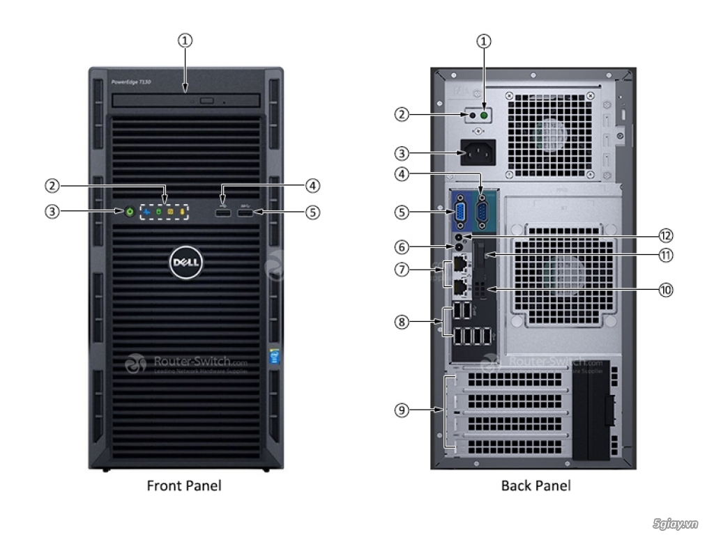 Server Dell Poweredge T130 - 1