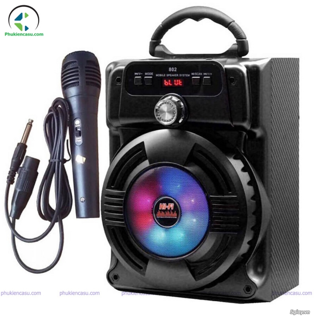 Loa bluetooth karaoke JHW802 loa karaoke mini giá rẻ
