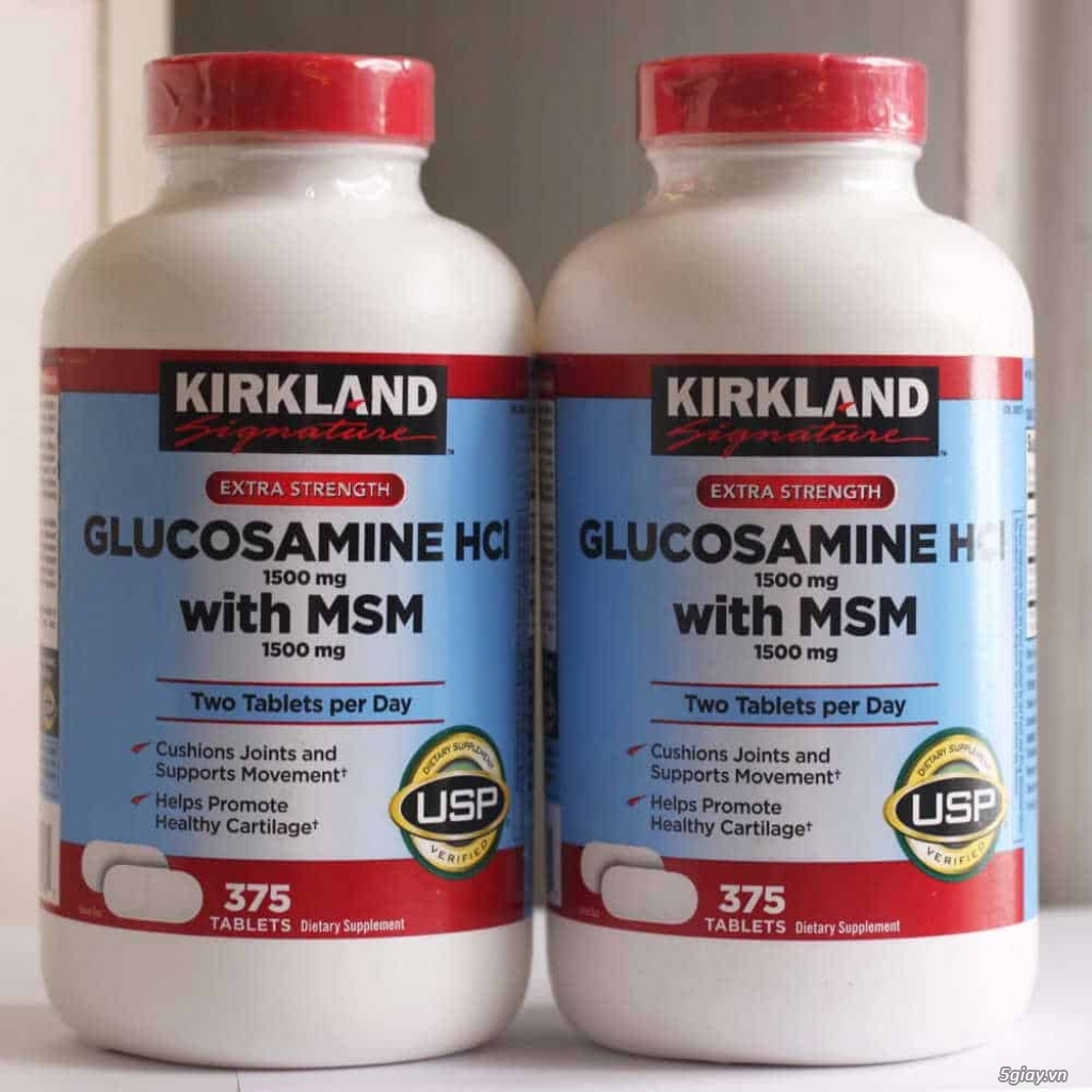 Glucosamine HCL 1500mg With MSM 1500mg 375 Viên Của Mỹ 5giay