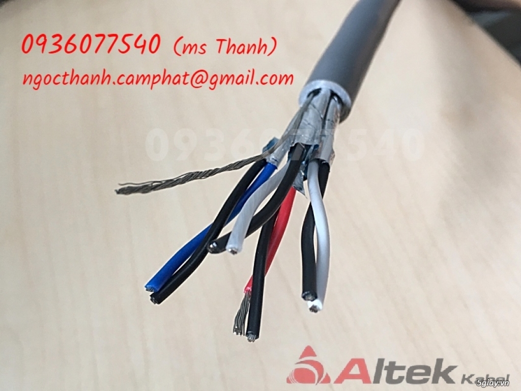 Cáp tín hiệu vặn xoắn chống nhiễu AWG, 1Pair, 2Pair, 3Pair, 4 Pair - 4