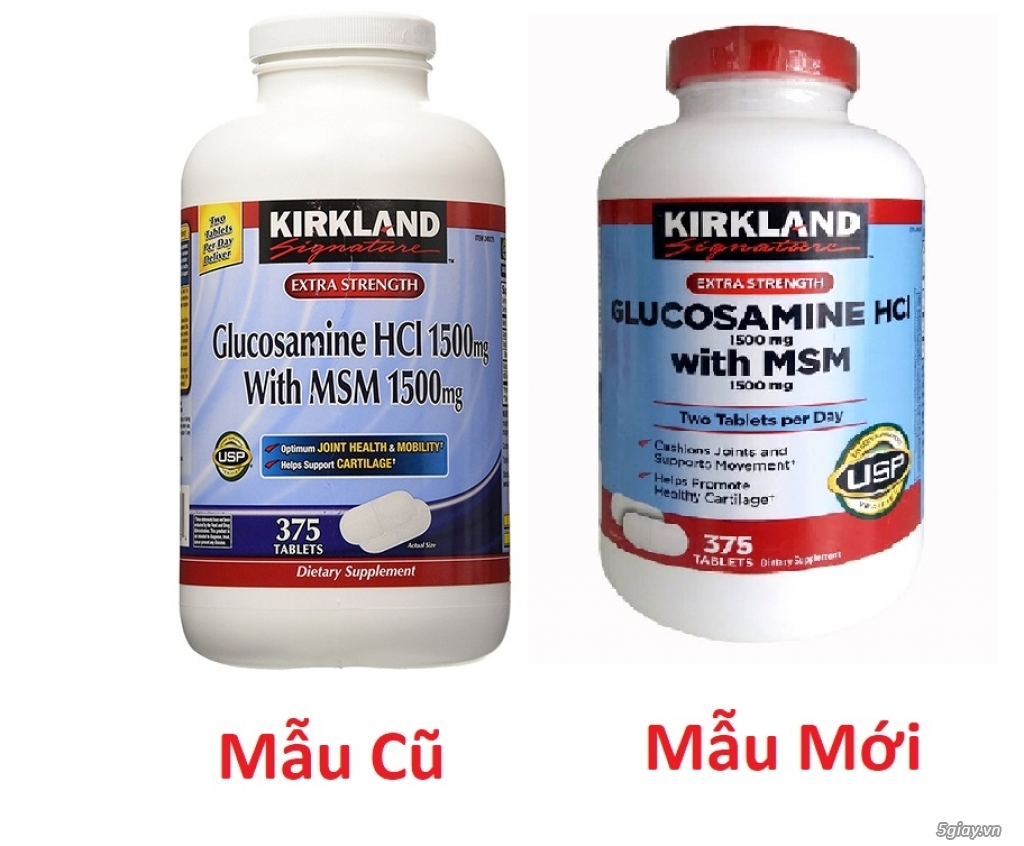 Glucosamine HCL 1500mg With MSM 1500mg 375 Viên Của Mỹ | 5giay