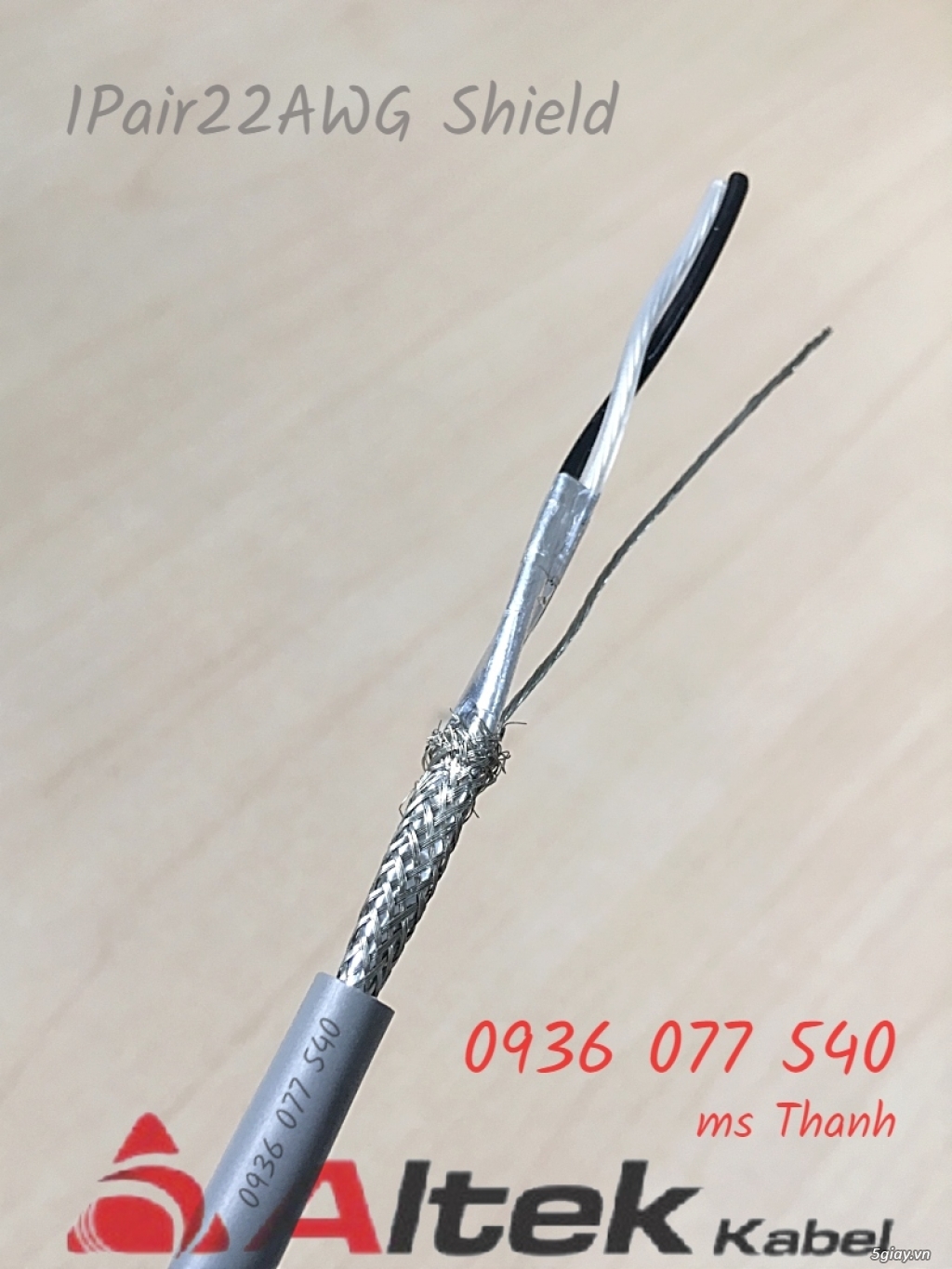 Cáp tín hiệu vặn xoắn chống nhiễu AWG, 1Pair, 2Pair, 3Pair, 4 Pair - 1