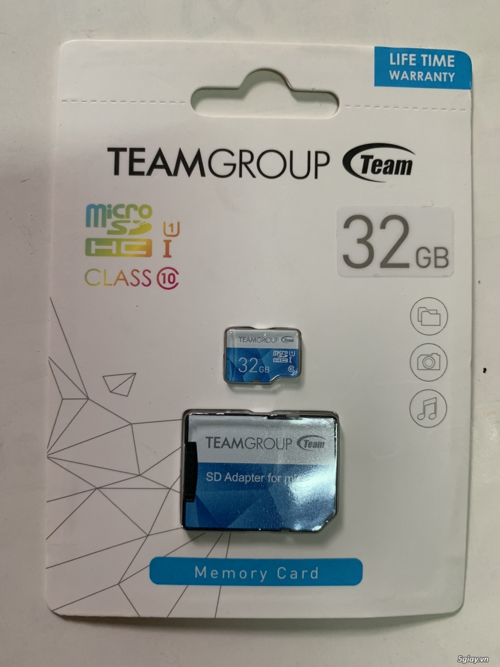 Thẻ nhớ micro sd Team 32GB class 10 U1, chính hãng usa, sx tại Taiwan, end 23h00-23/01/2020