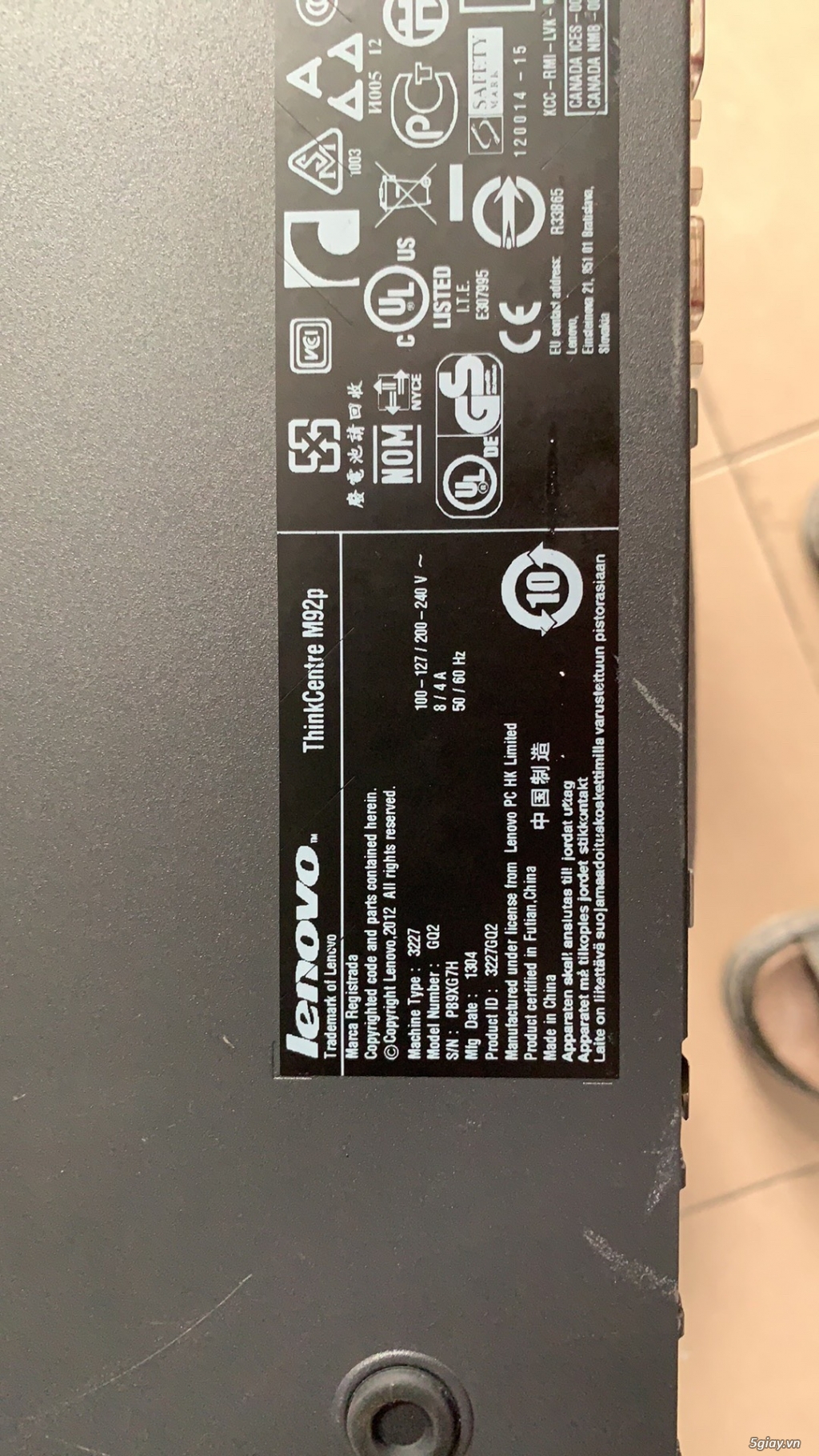 Máy tính bộ Lenovo Thinkcentre M92p/ Core i3/ Ram 4G/ HDD 320G
