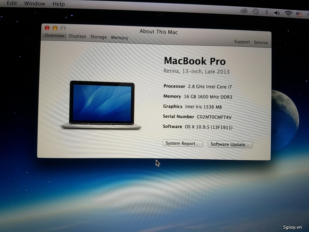 Macbook Pro Retina Late 2013 Core i7 2.8 Ghz 16Gb RAM 512Gb SSD - 4