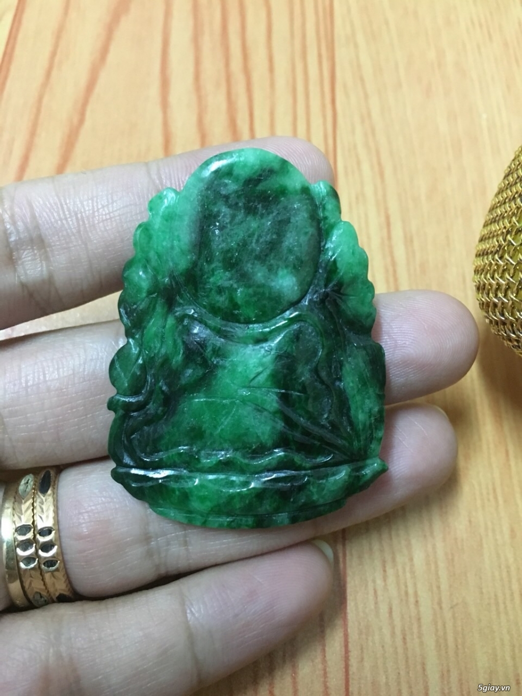 Mặt dây, Nhẫn Cẩm thạch chạm rồng, Tỳ hưu phong thuỷ - 2