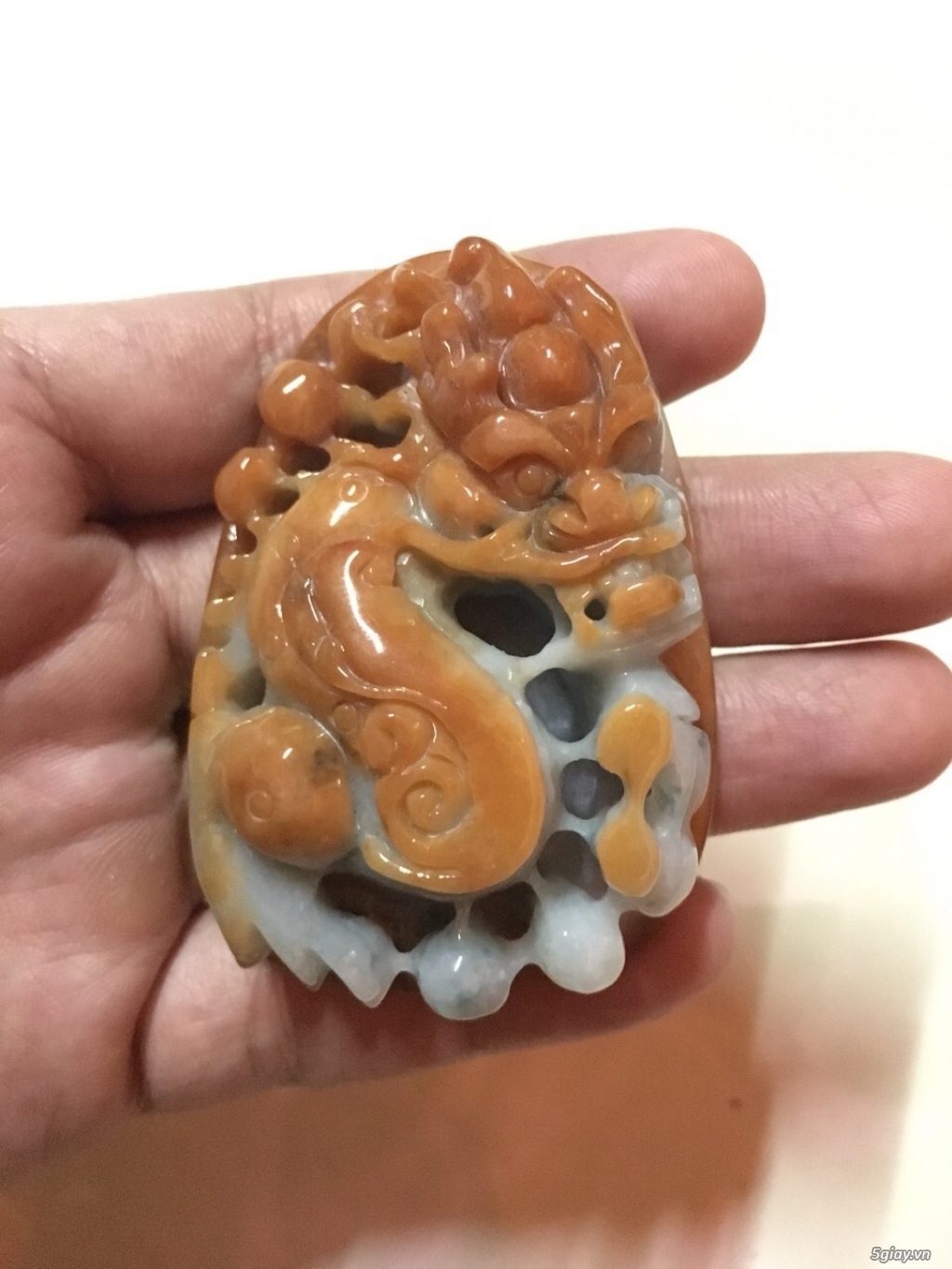 Mặt dây, Nhẫn Cẩm thạch chạm rồng, Tỳ hưu phong thuỷ - 4