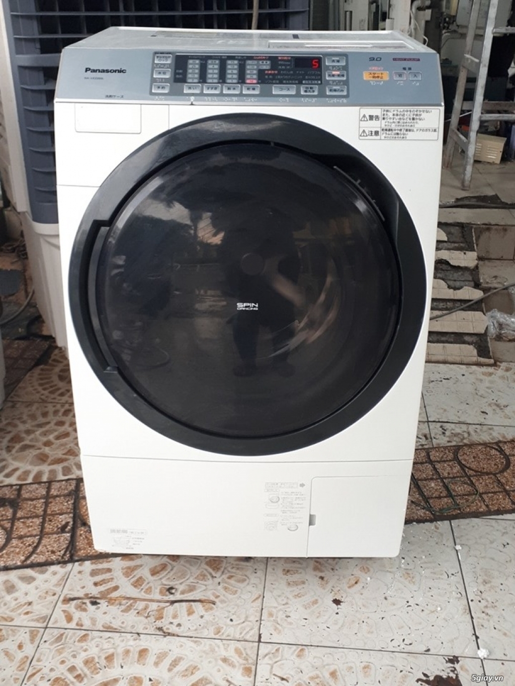 Máy giặt PANASONIC NA-VX3300L giặt 9kg sấy Block 6kg đời 2013 Màu trắn
