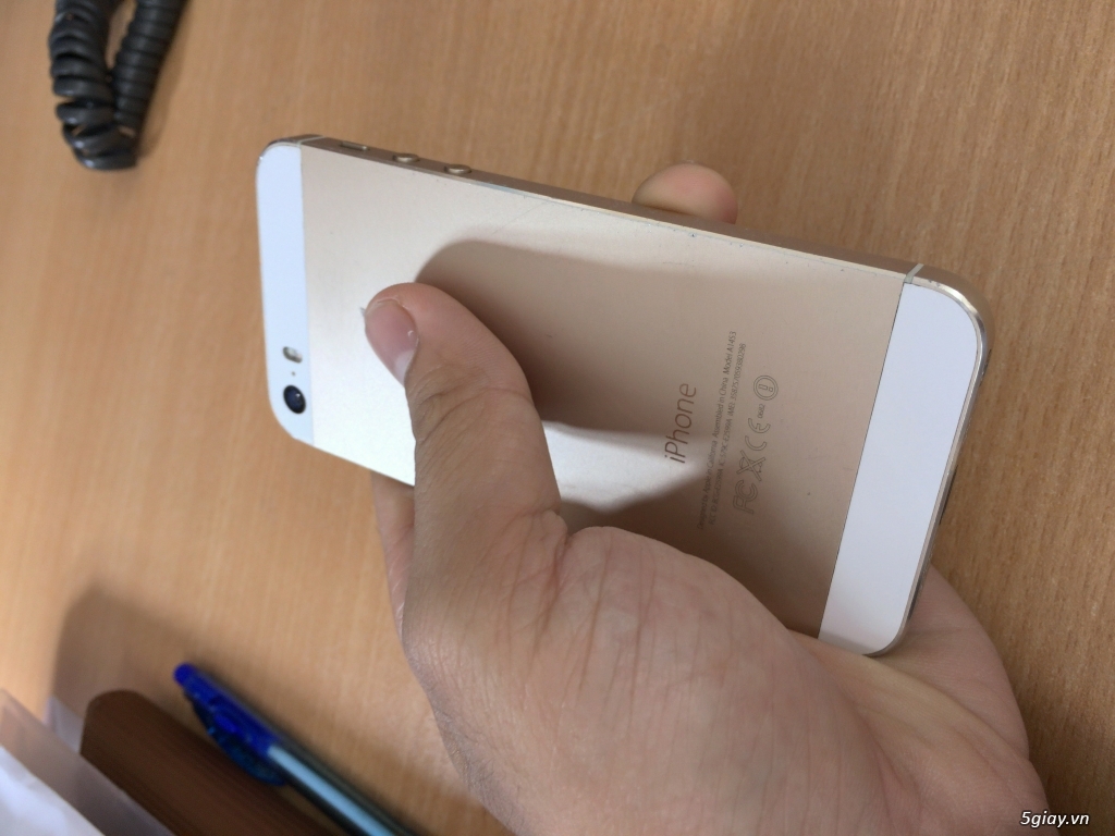 Apple iPhone 5S 16 GB vàng zin all pin trâu - 1
