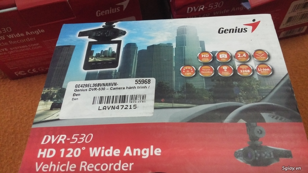 Camera Hành Trình Genius DVR-530 Fullbox.end 23h00 15/06/19 - 2