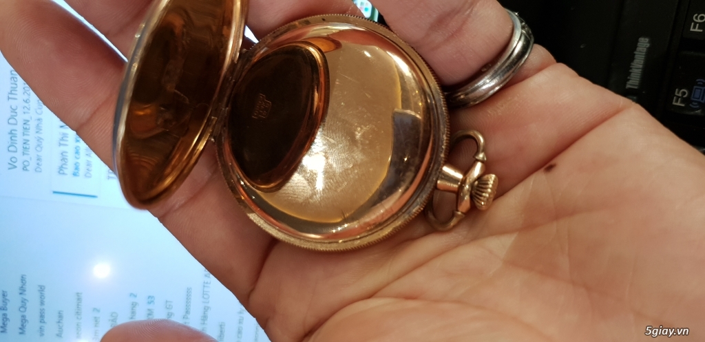 Đồng hồ quả quýt vàng khối 14k - 3