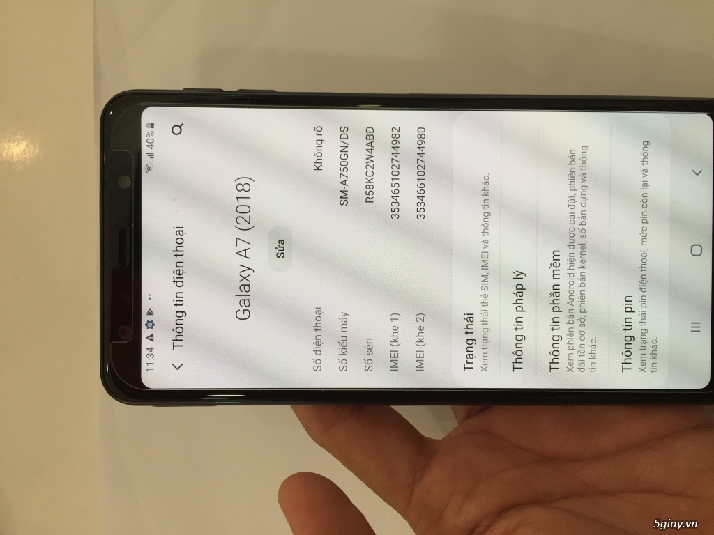 Cần bán SAMSUNG GALAXY A7 ( 2018 ) - 6