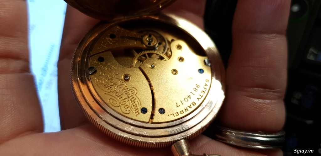 Đồng hồ quả quýt vàng khối 14k - 4