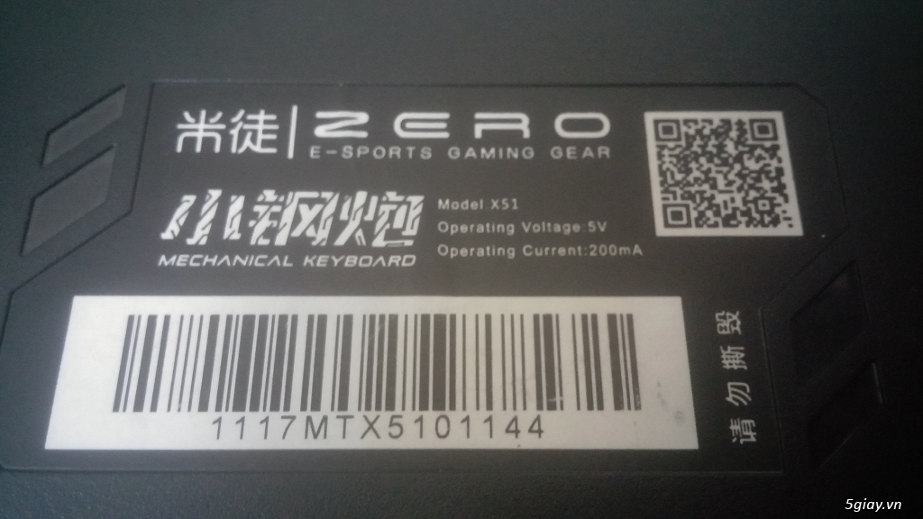 Zero Mechanical Keyboard LED Backlit CHO GAME THỦ.E 23h00 14/06/19 - 1