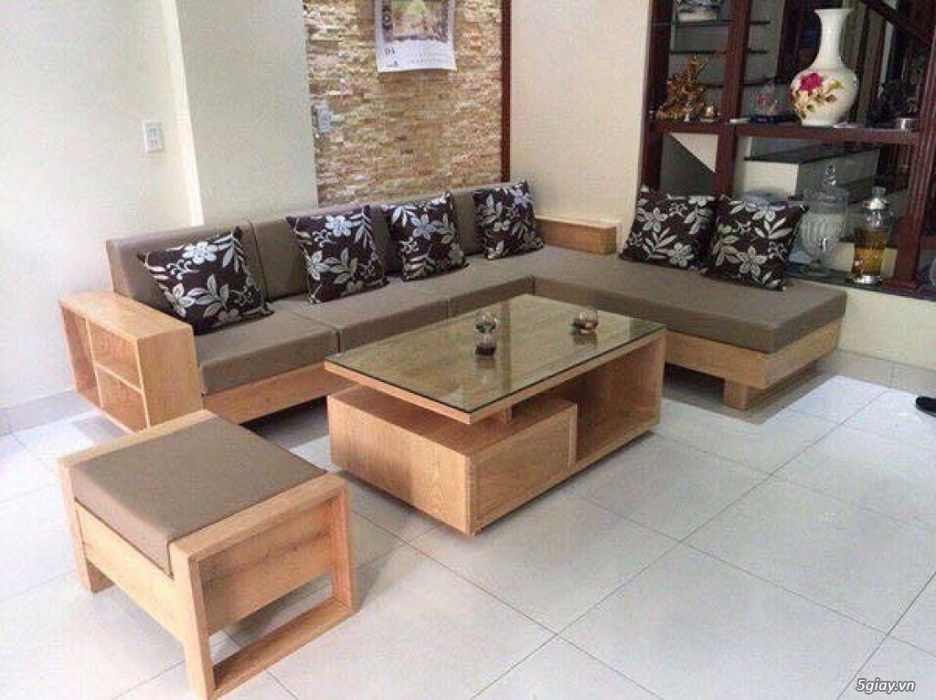 Những mẫu sofa gỗ nệm đẹp sang trọng - 8