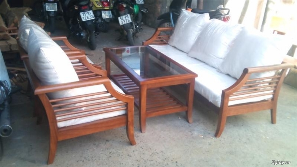 Những mẫu sofa gỗ nệm đẹp sang trọng - 1