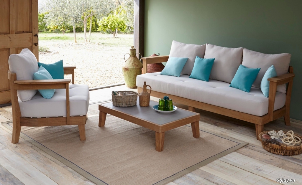 Những mẫu sofa gỗ nệm đẹp sang trọng - 7