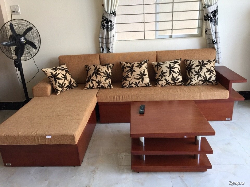 Những mẫu sofa gỗ nệm đẹp sang trọng - 10