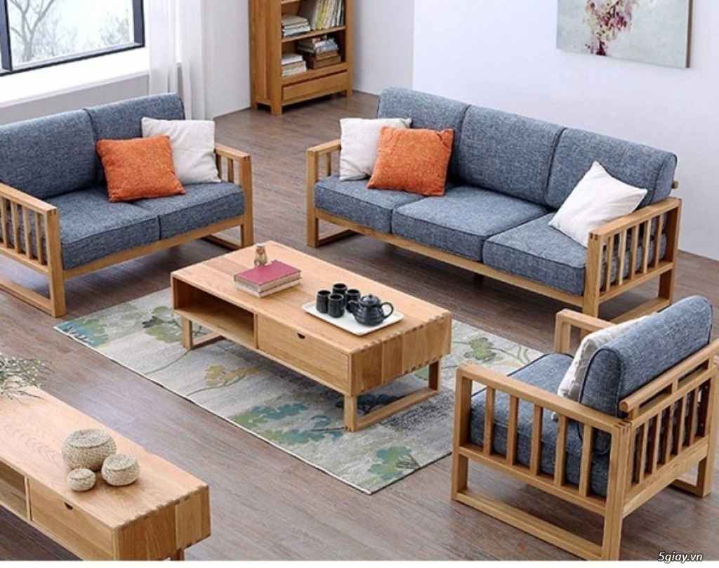 Những mẫu sofa gỗ nệm đẹp sang trọng - 11