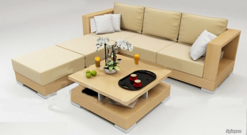 Những mẫu sofa gỗ nệm đẹp sang trọng - 6