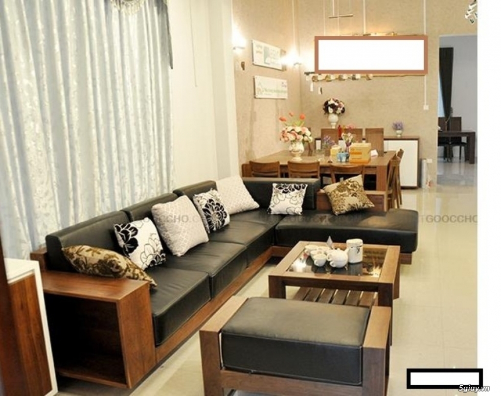 Những mẫu sofa gỗ nệm đẹp sang trọng