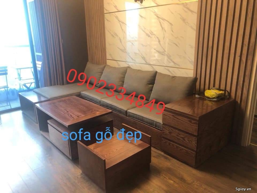 Những mẫu sofa gỗ nệm đẹp sang trọng - 5