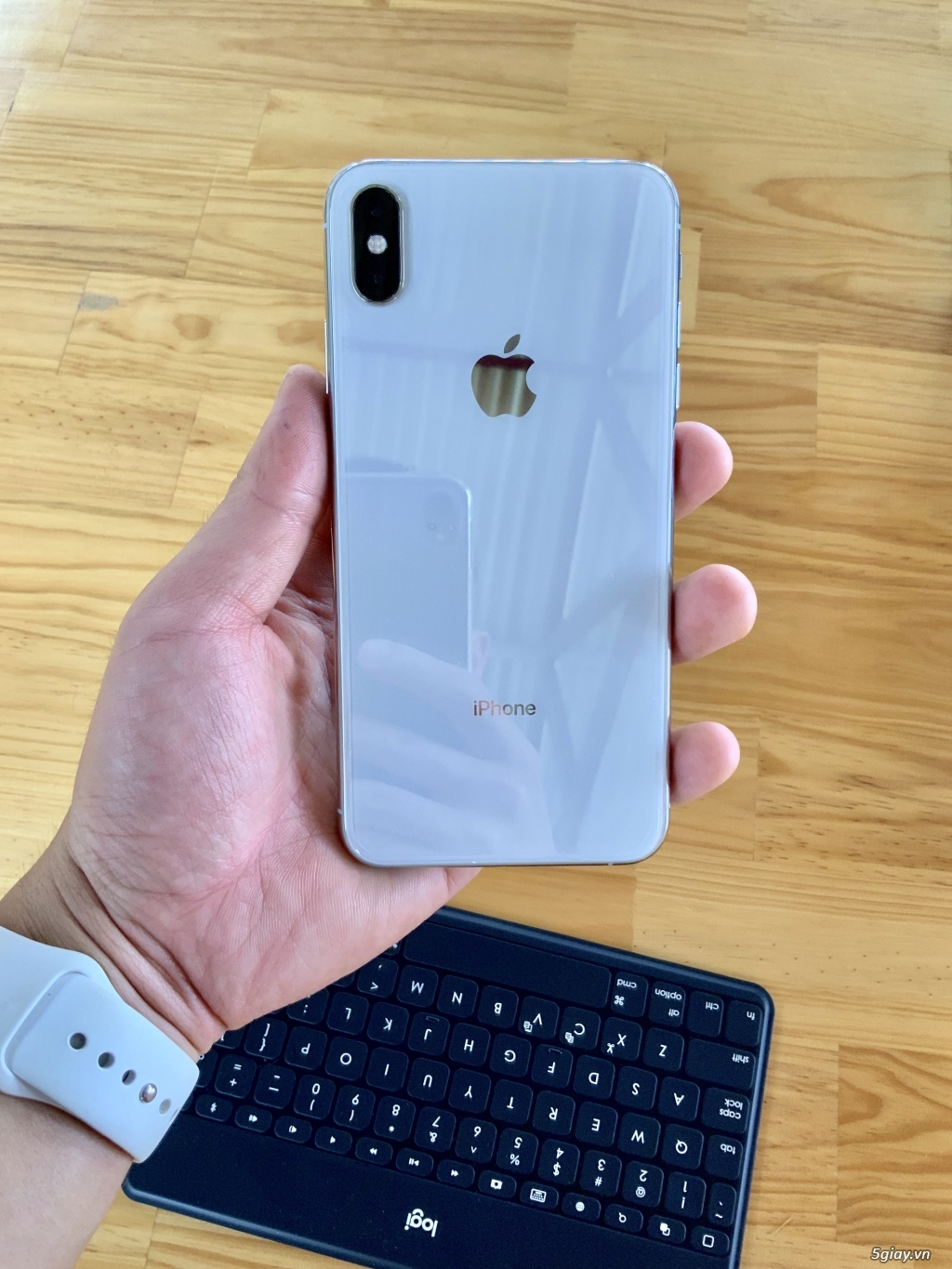 iPhone xs max bạc Mỹ 64GB - 4