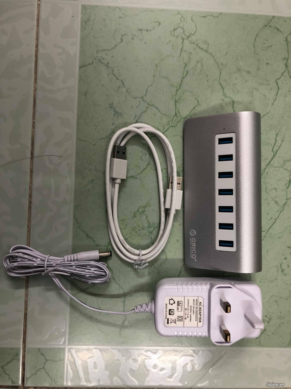 Bộ chia USB-ORICO Aluminum 7 Port USB3.0 Hub - silver . End 22h59p ngày 19/06/2019 - 2