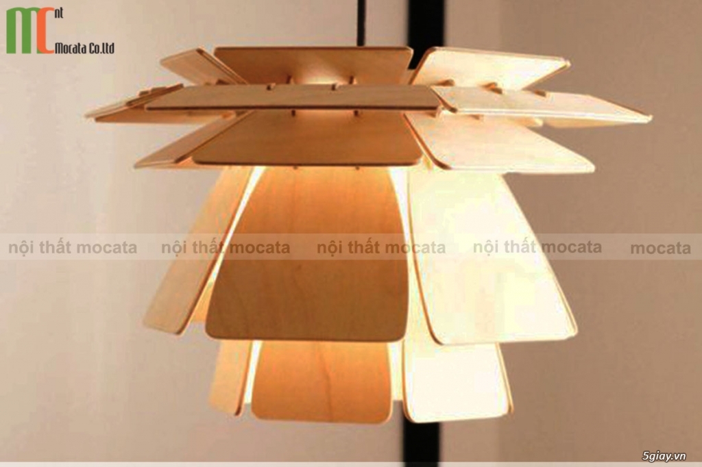 Đèn gỗ trang trí hiện đại với nhiều kiểu mẫu độc lạ 2069 - 5