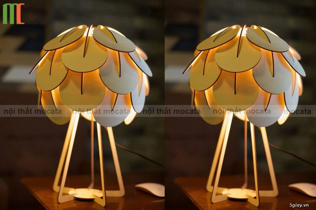 Đèn gỗ trang trí hiện đại với nhiều kiểu mẫu độc lạ 2069 - 6