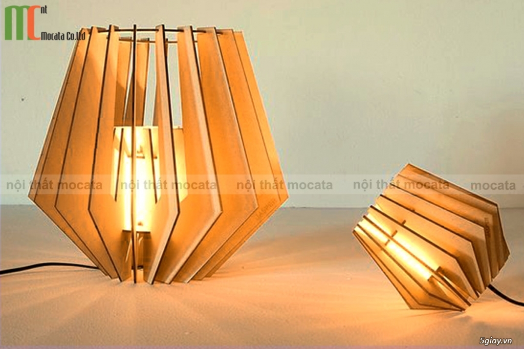 Đèn gỗ trang trí hiện đại với nhiều kiểu mẫu độc lạ 2069 - 3