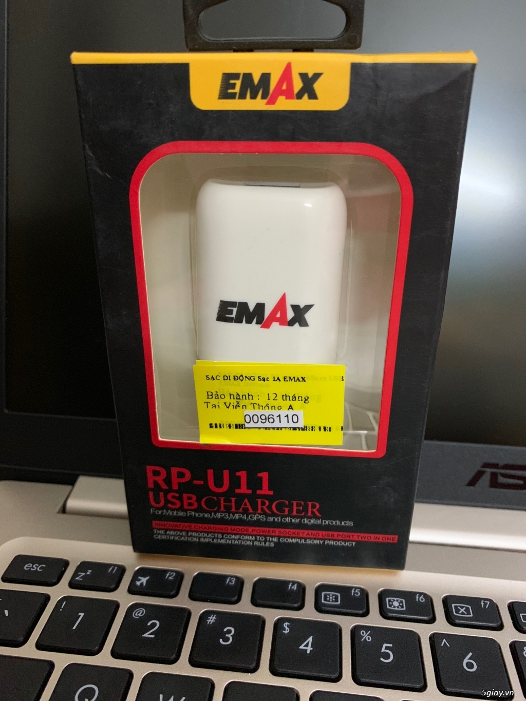 10 Cốc sạc 1A eMax. ET 22h59 23/6/19