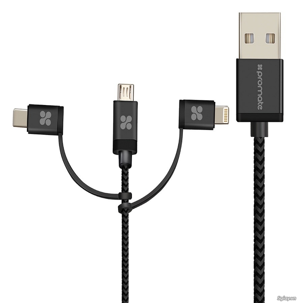 Lên 01 Cable 3 in 1 Promate. ET 22h59 23/6/19 - 1