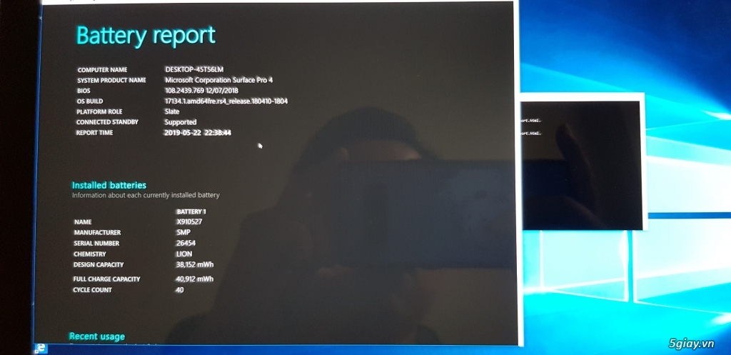 Càn Bán Surface Pro4 Xách Tay Like New Full Box - 1
