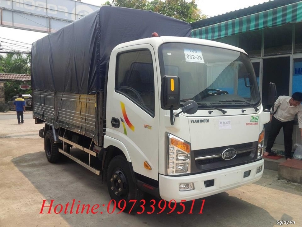 Xe tải Veam Vt260-1 tải trọng 1,9 tấn thùng dài 6,1m,động cơ ISUZU - 2